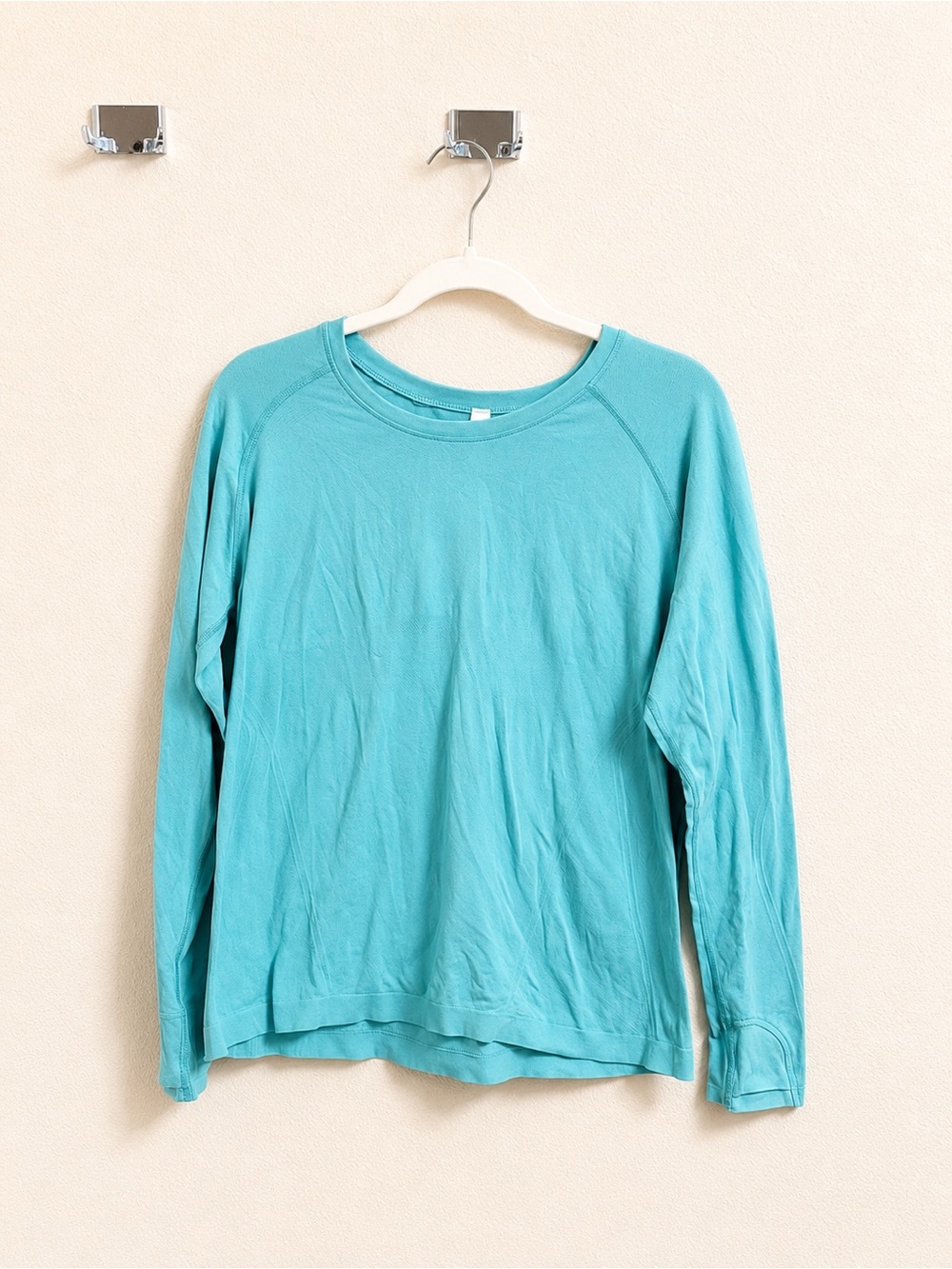 Athleta Aqua Blue Long Sleeve Athletic Top – Size 1X